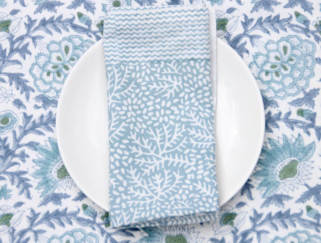 Sunny Day Blockprinted Tablecloth