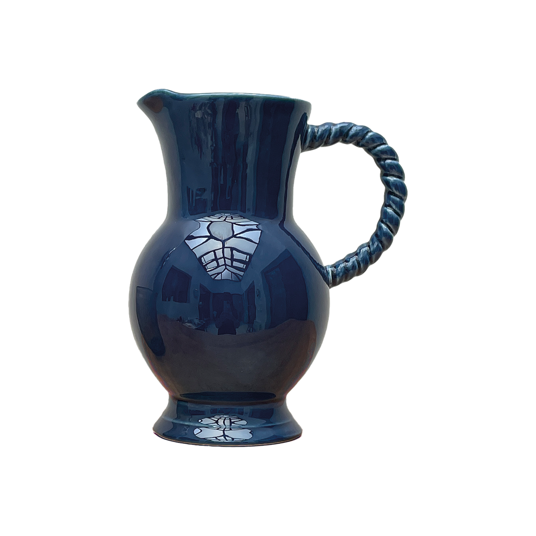 Twist Pitcher in Deep Blue