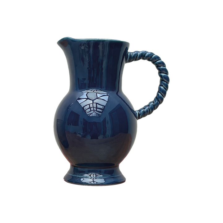 Twist Pitcher in Deep Blue