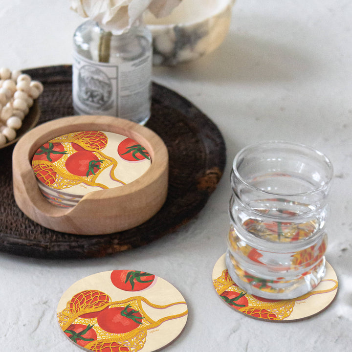 Market Tomatoes Coaster