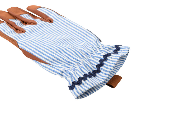 Blue Stripe Garden Gloves