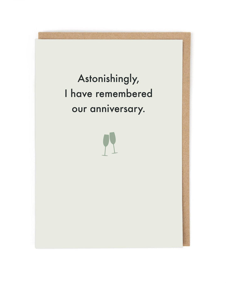 Remembered our Anniversary Card