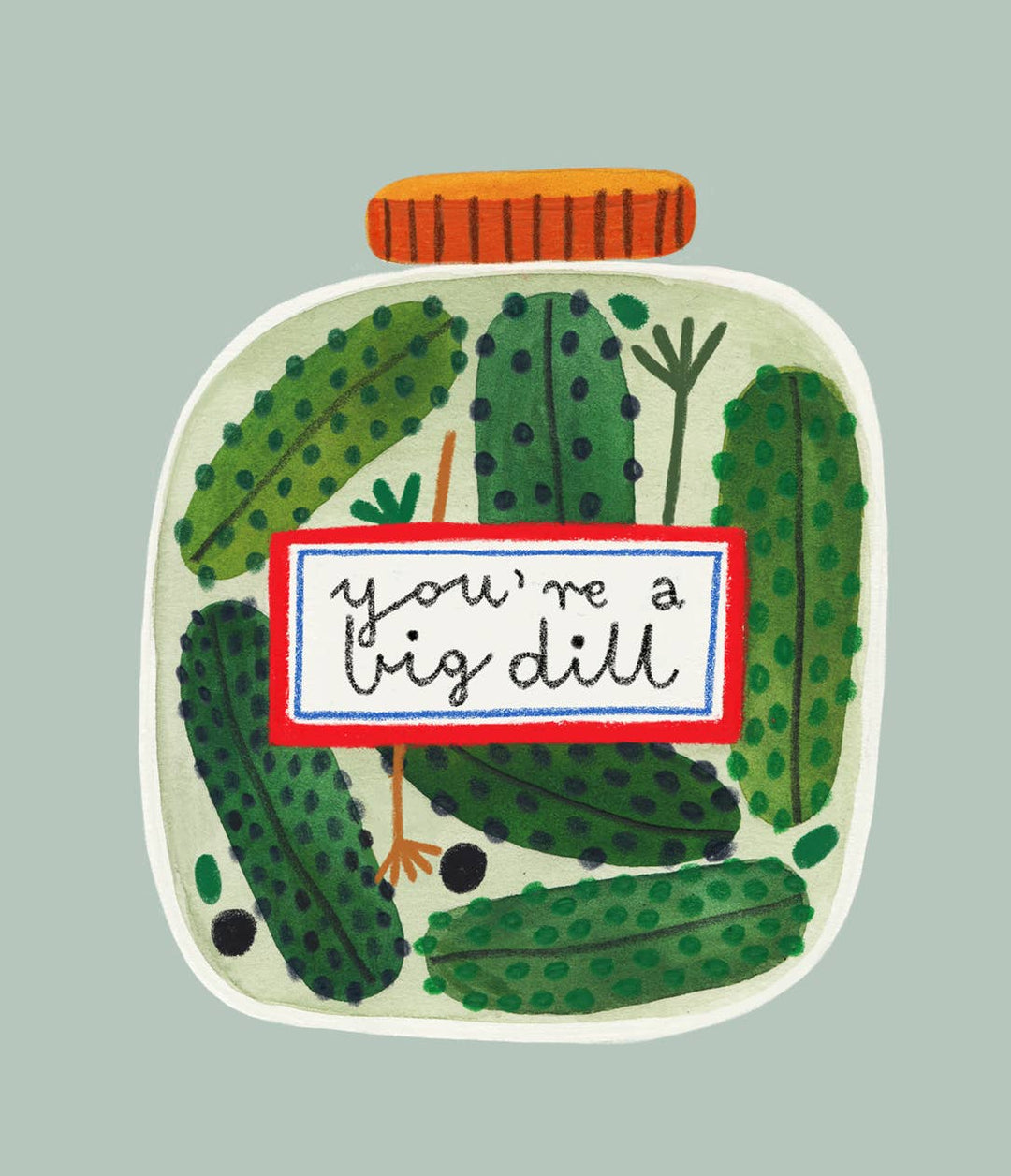Big Dill Pickle Sticker