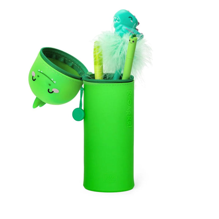 Dino Silicone Kawaii 2-in-1 Pencil Case