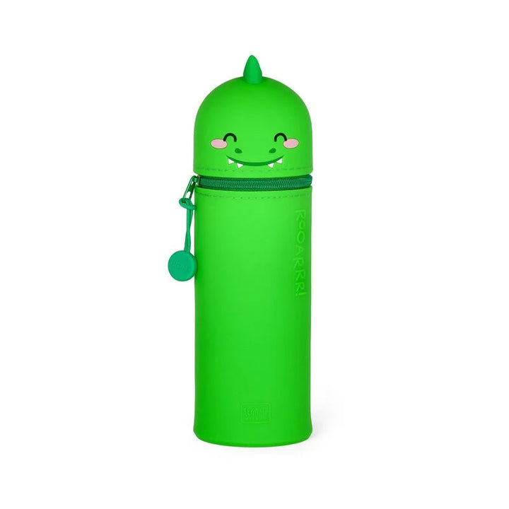 Dino Silicone Kawaii 2-in-1 Pencil Case