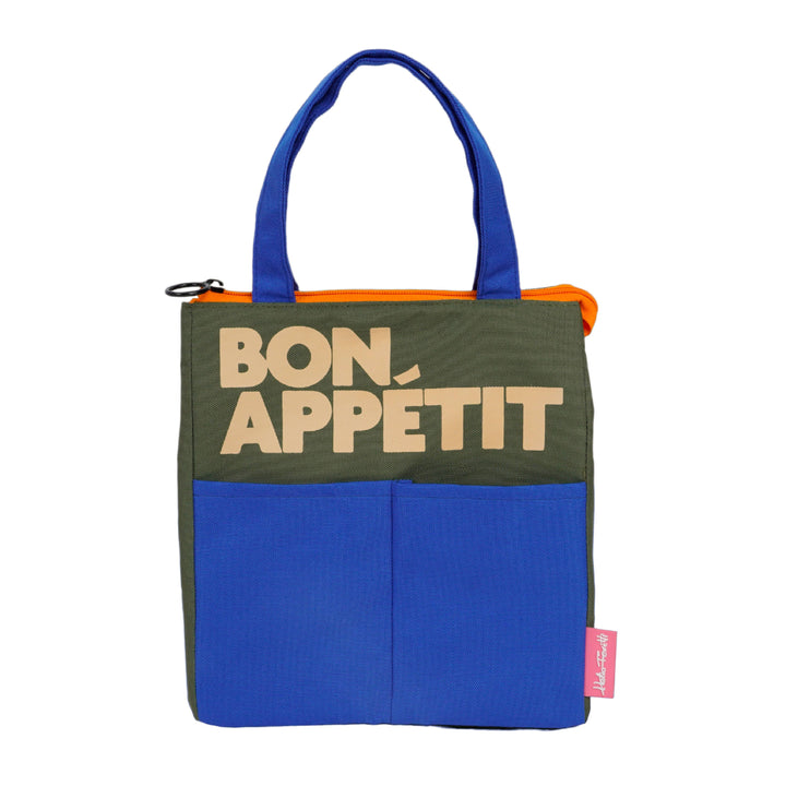 Bon Appetit Lunch Bag in Blue Khaki