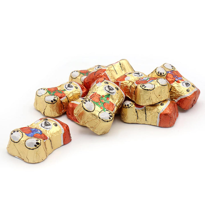 Milk Chocolate Cream Christmas Bears