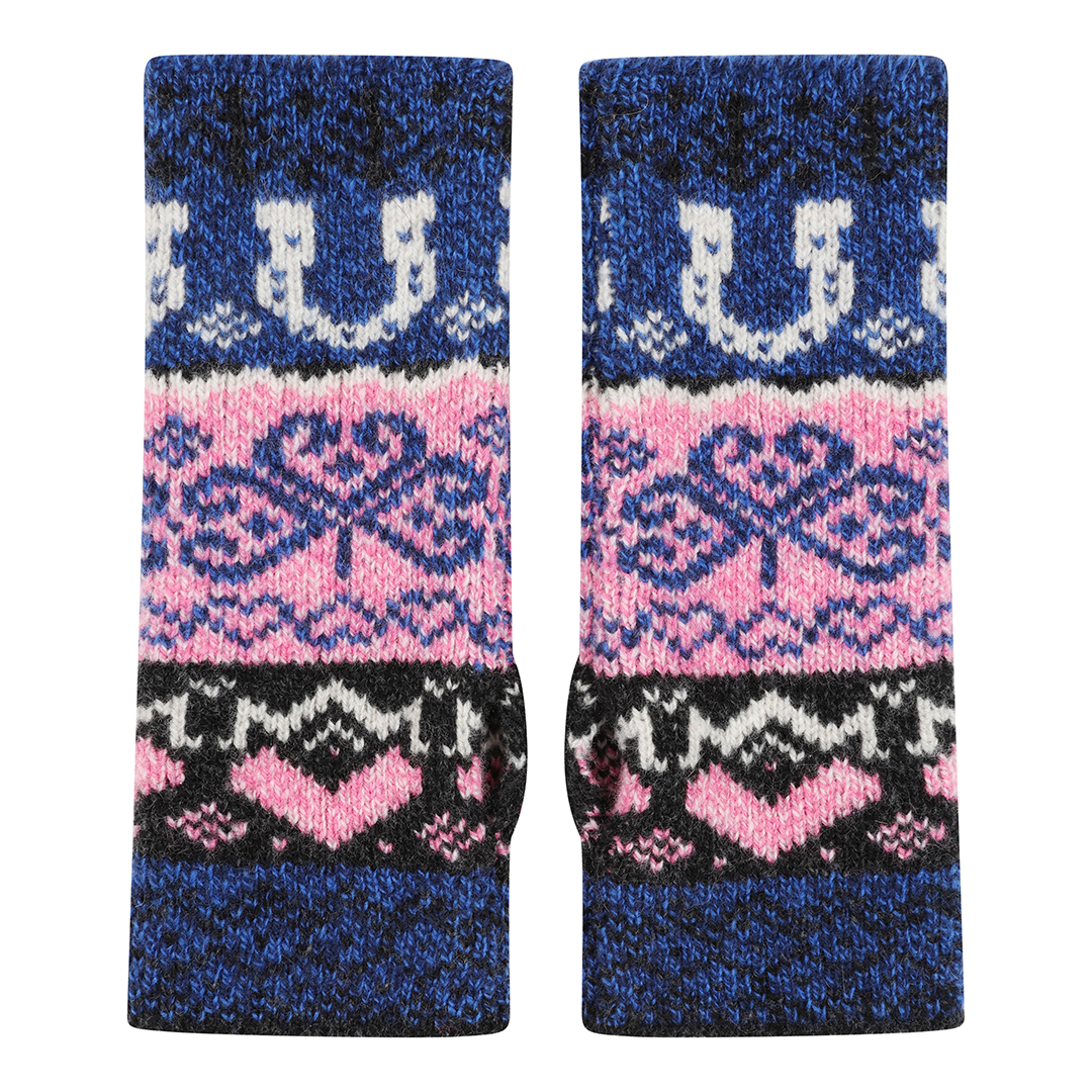 Fairisle Fiadh Wrist Warmer in Anthracite