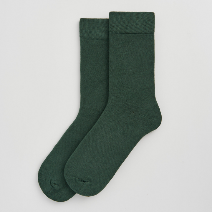 Pairs Glen Green Bamboo Socks