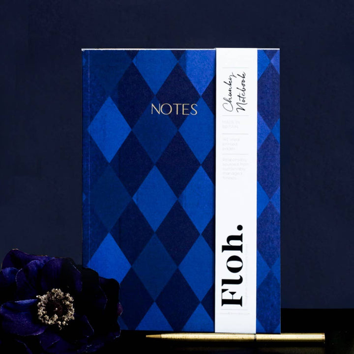 Cobalt Harlequin A5 Chunky Notebook