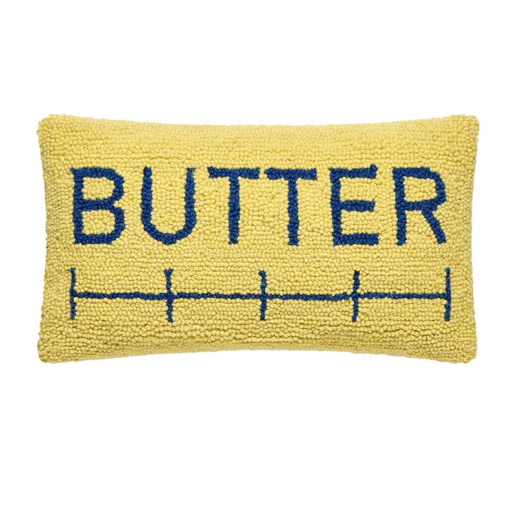 Butter Wool Hook Cushion
