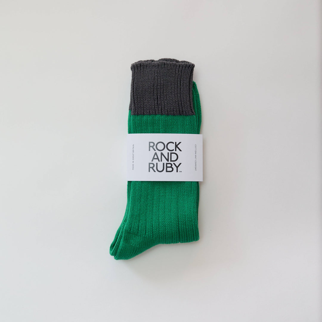 Forest Slate Woody Cotton Socks