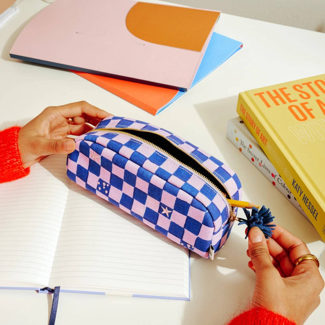 Checkerboard Pencil Case