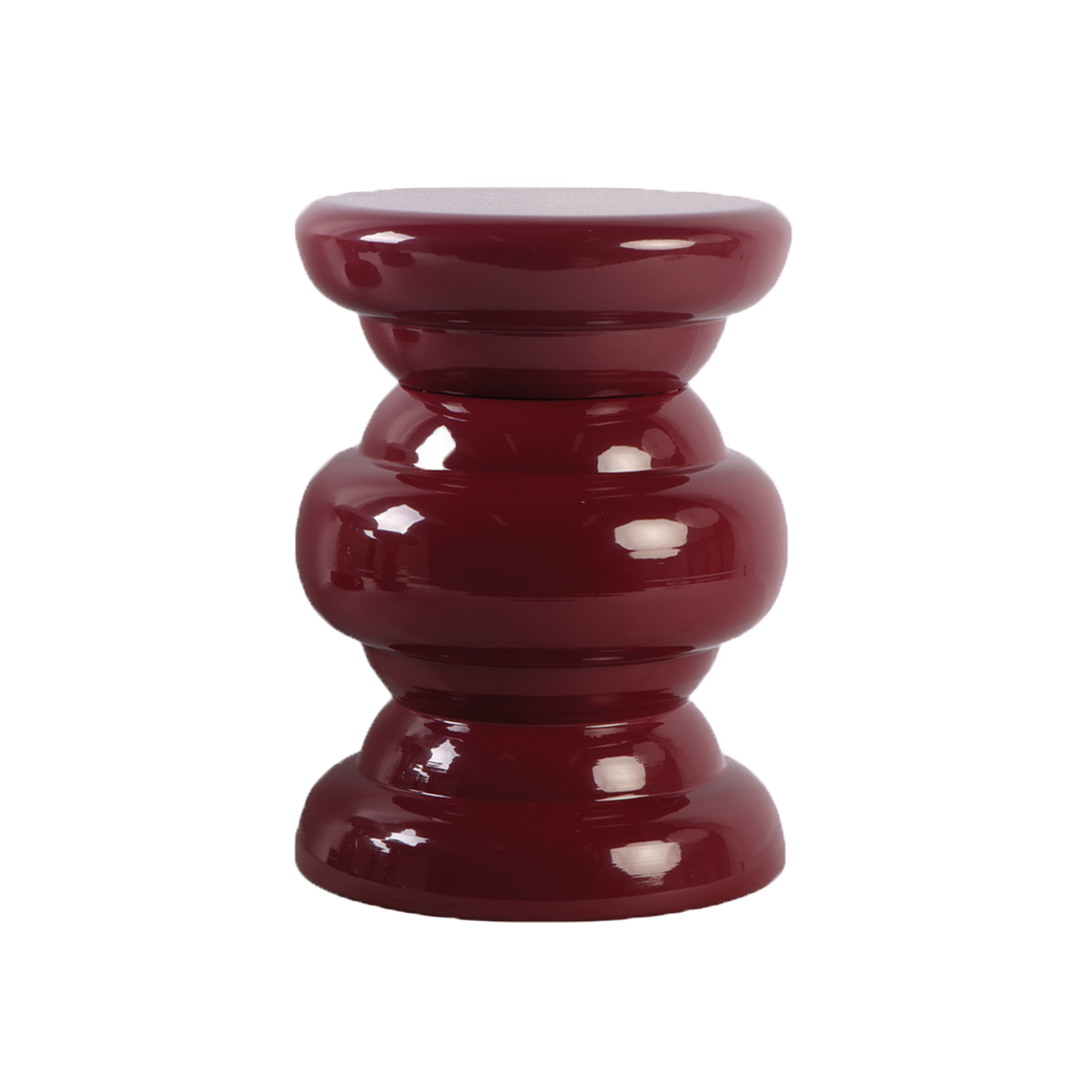 Sculptural Gloss Side Table