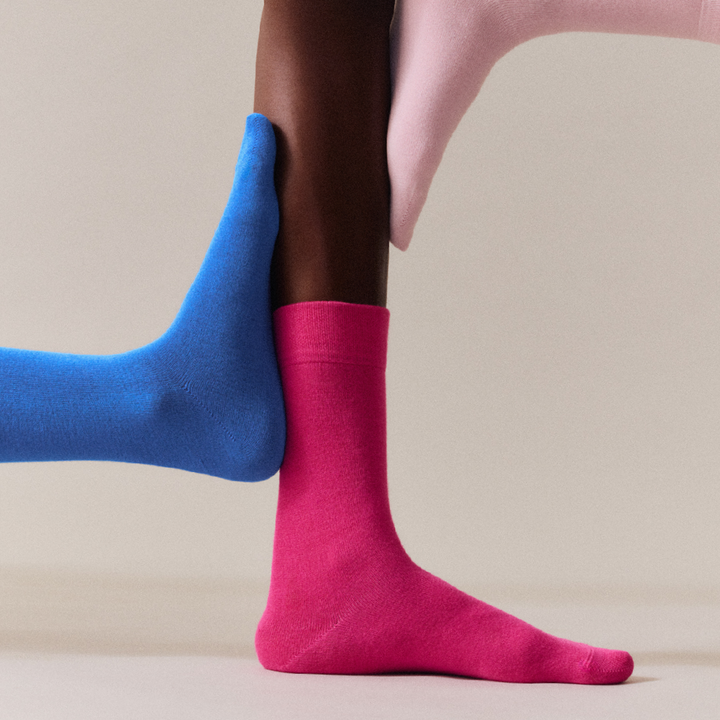 Pairs Strong Blue Bamboo Socks