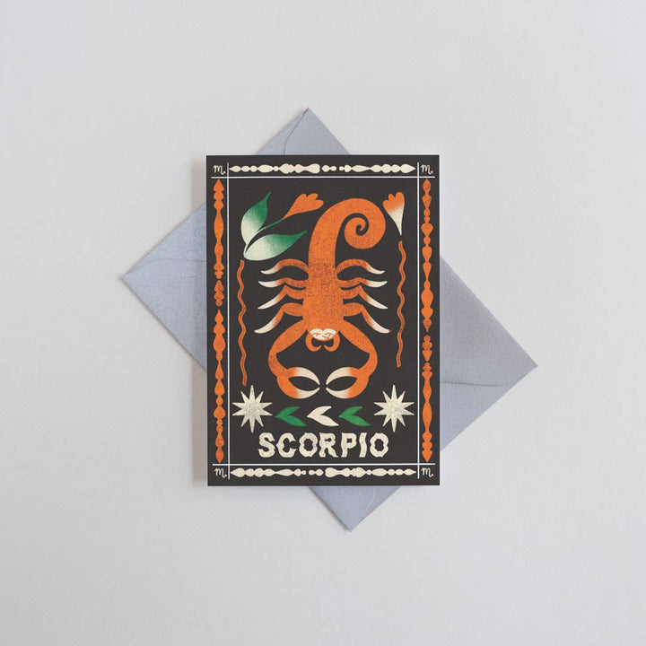 Scorpio Mini Greetings Card