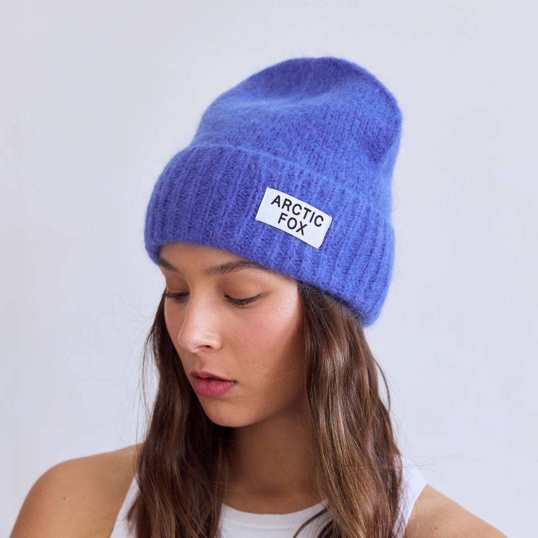 The Mohair Beanie -  Dusk Blue