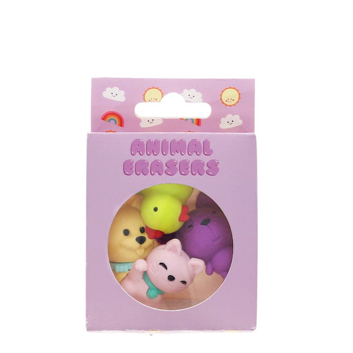Adorable Animal Erasers (set of 4)
