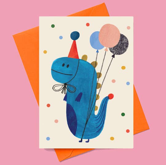 Party Dino card