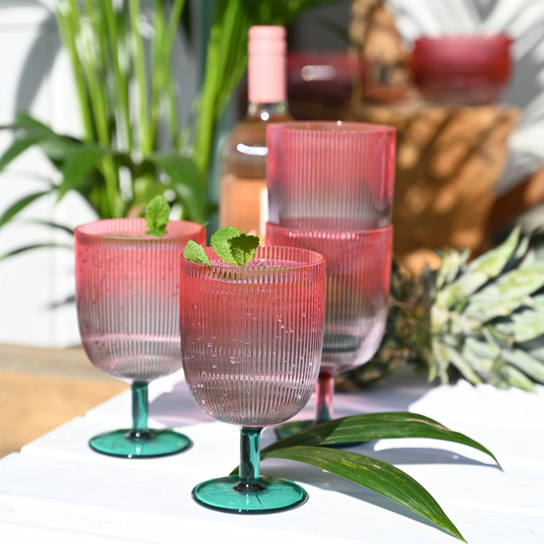 Ombre Stacking Wine Tumblers - Set of 4