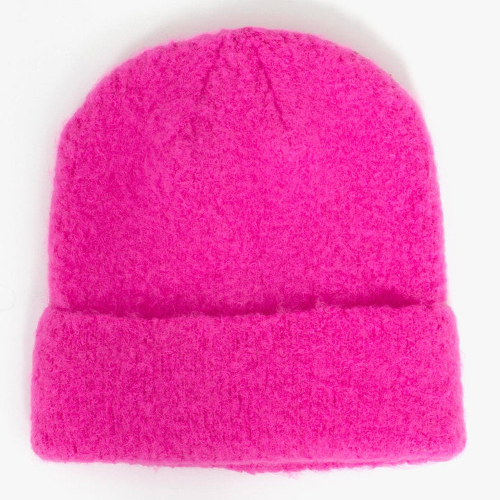 Saylor Beanie Hat in Hot Pink