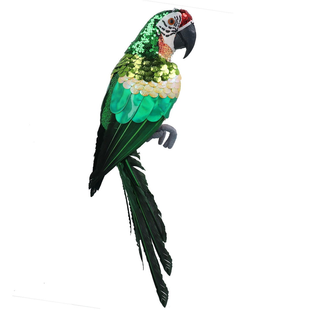 Sequin Festive Parrot Decoration