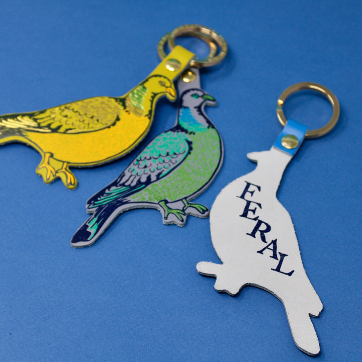 Feral Pigeon Key Fob
