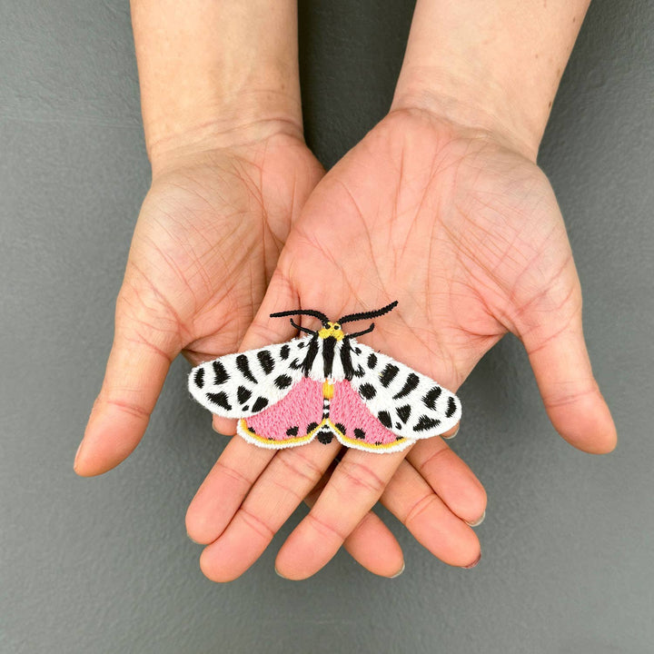 Tiger Moth Embroidered Brooch