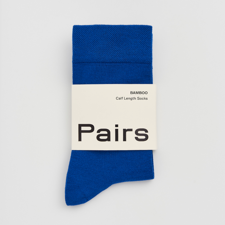 Pairs Strong Blue Bamboo Socks