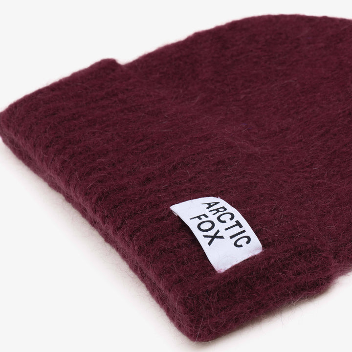 The Mohair Beanie - Cherry Burgundy