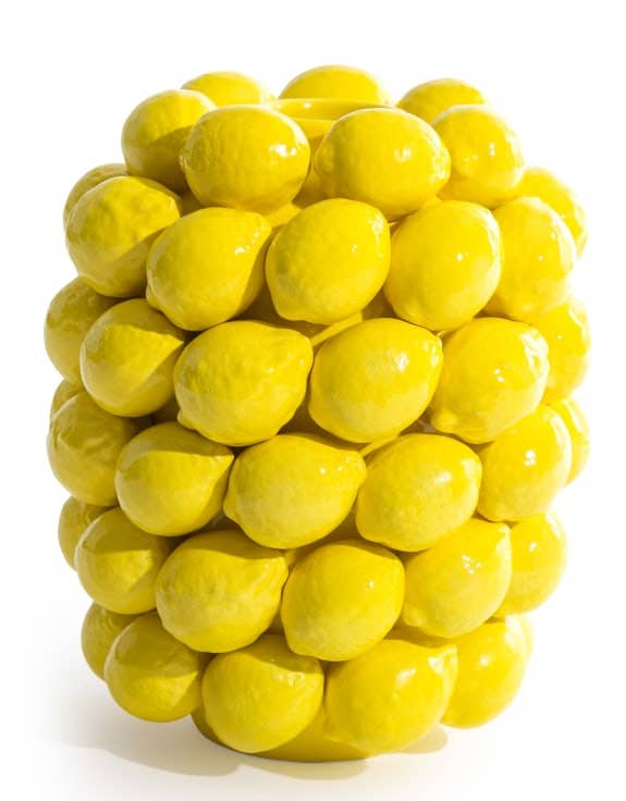 Ceramic Large Lemon Vase