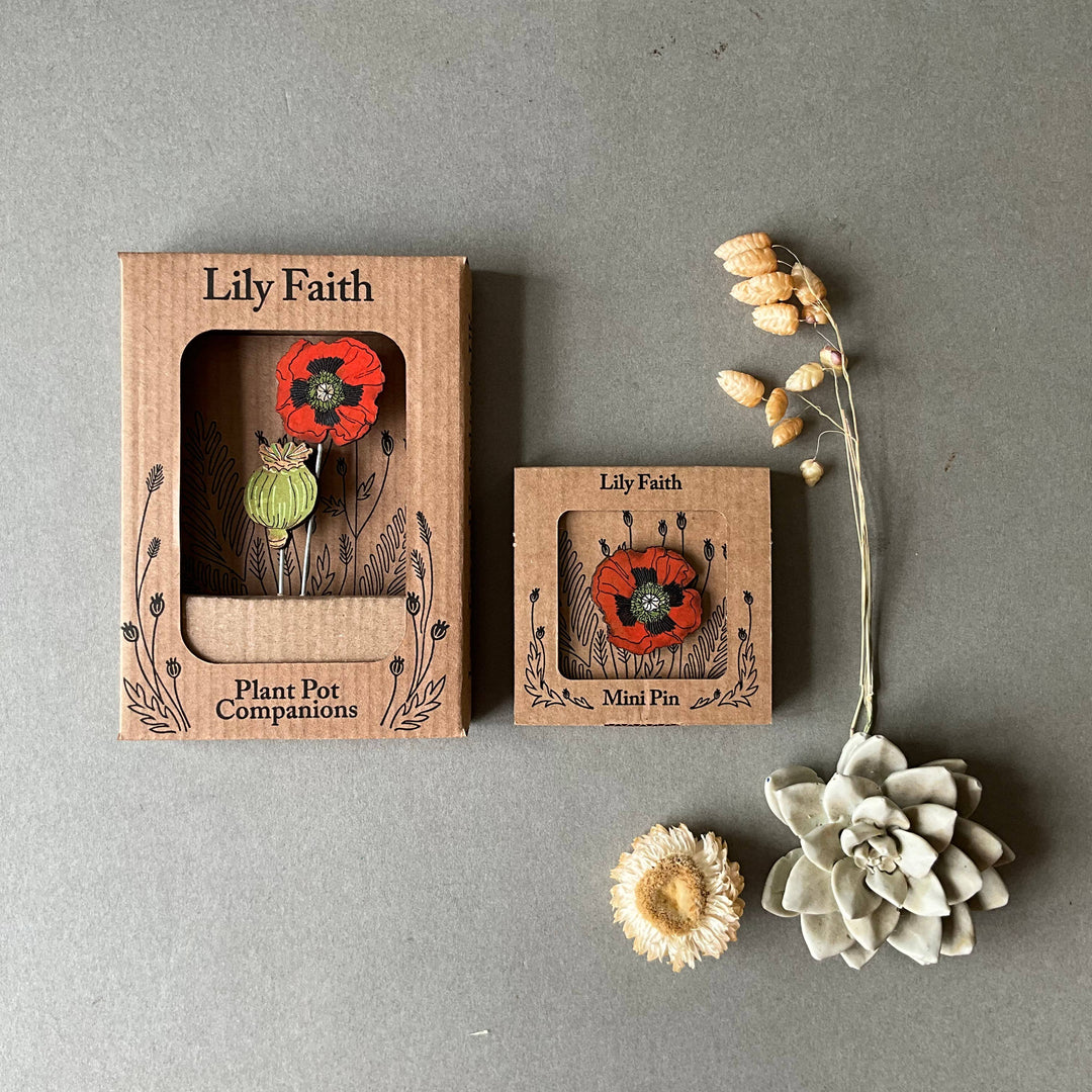 Poppy Mini Pin Brooch  