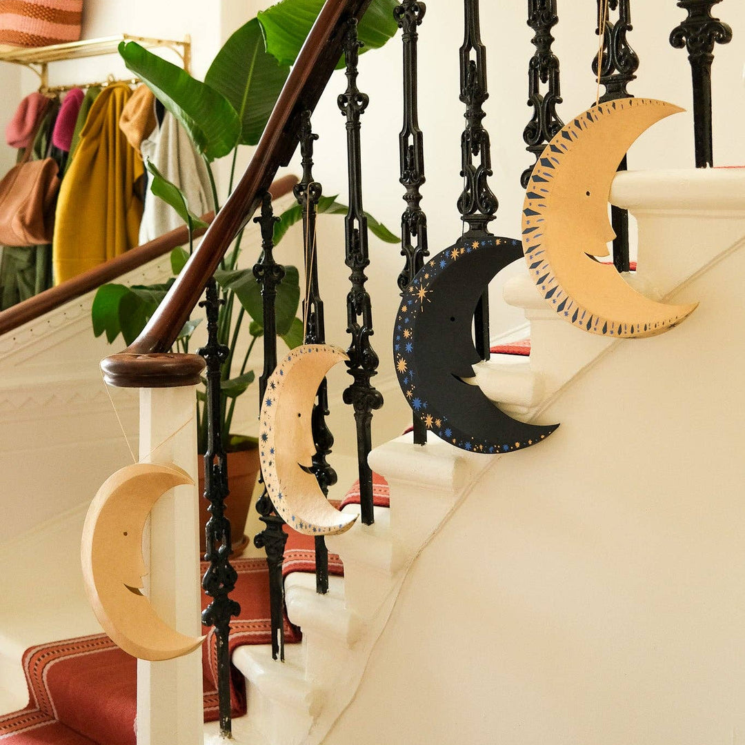 Starry Golden Moon Decoration - Extra Large