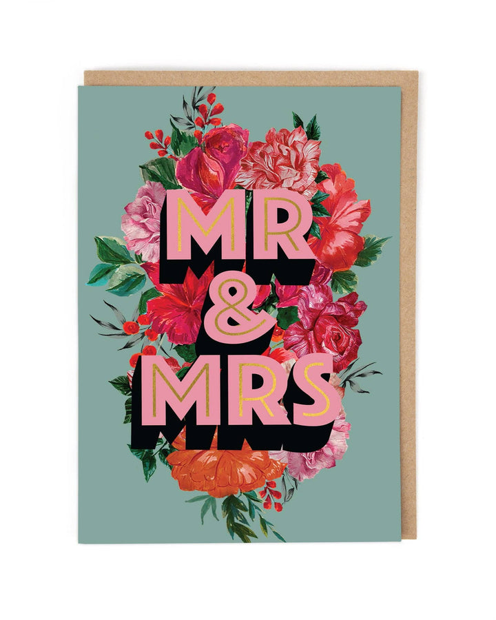Mr & Mrs Wedding Card