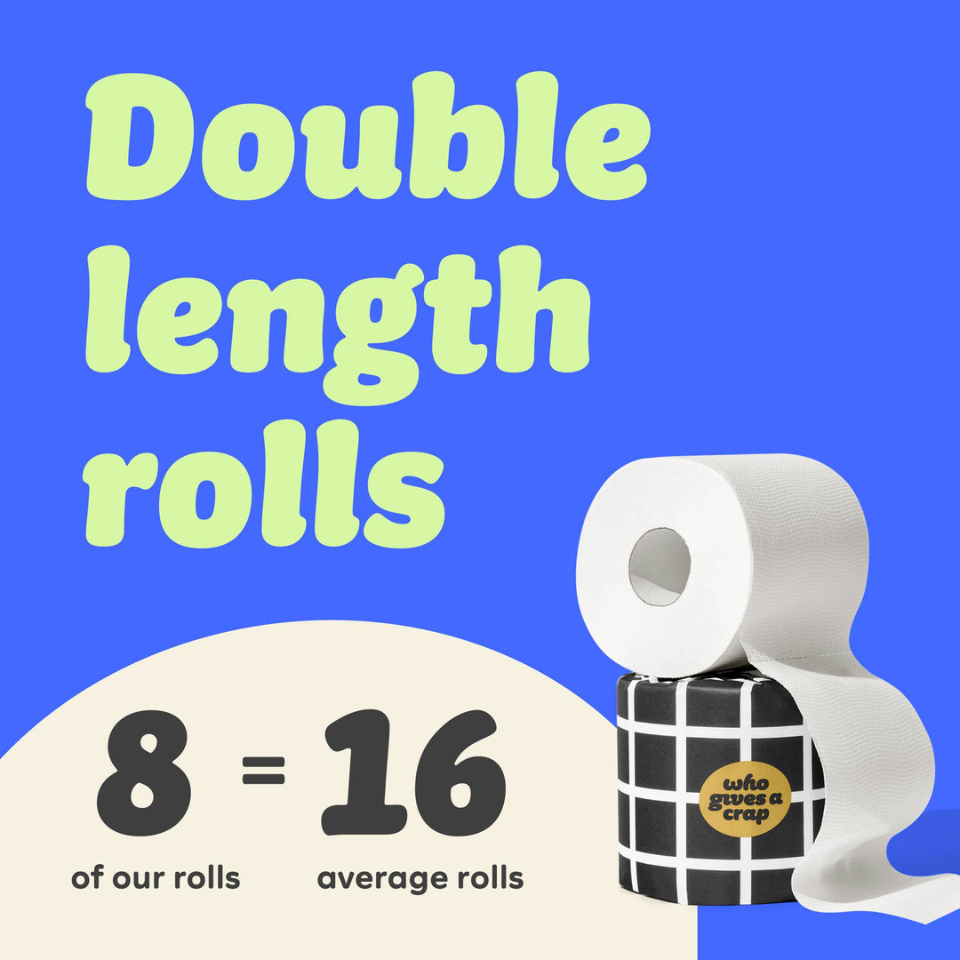Extra Soft Double Length Toilet Roll (8 pack)