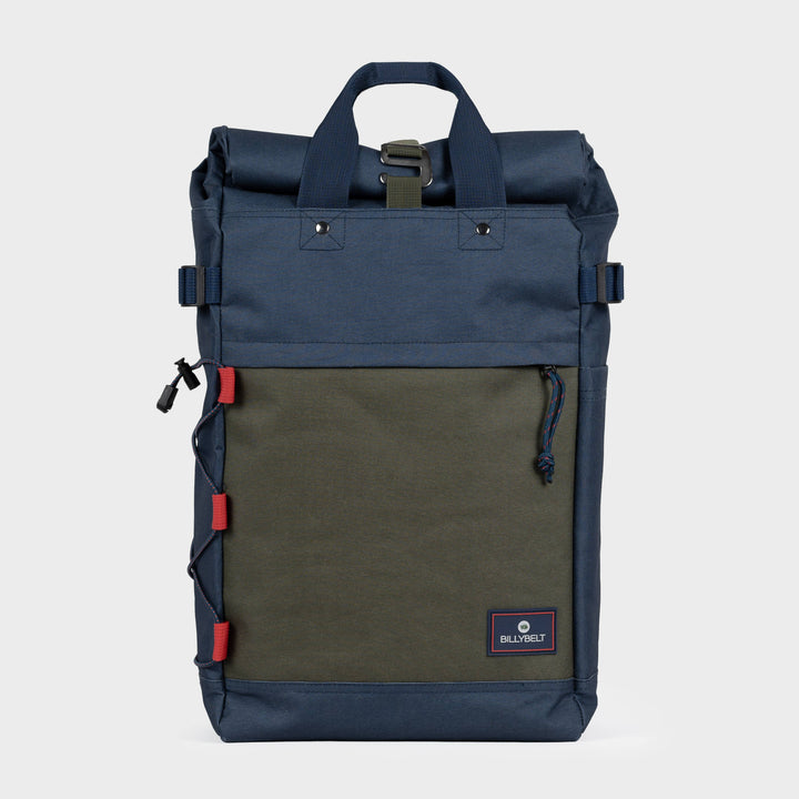 Adventurer 100% Recycled Backpack - Navy & Khaki