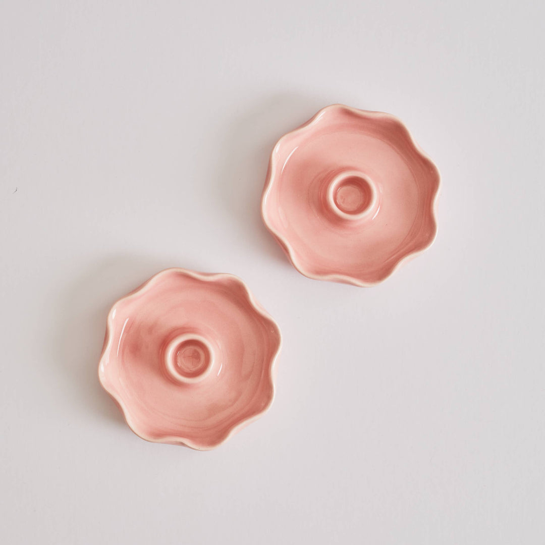 Handmade Scallop Ceramic Candle Holder
