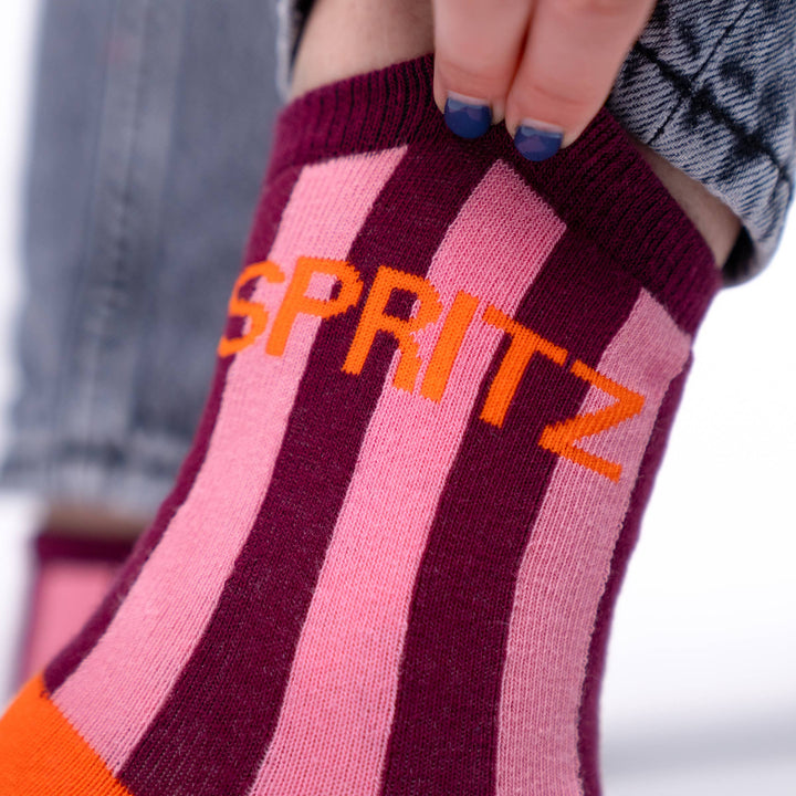 Spritz Striped Combed Cotton Socks