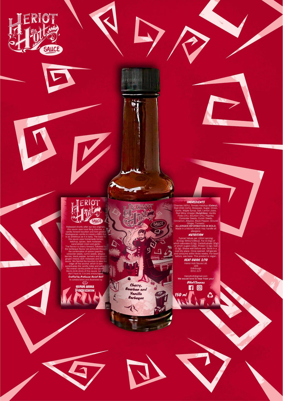 Cherry Bourbon and Vanilla Barbeque Sauce