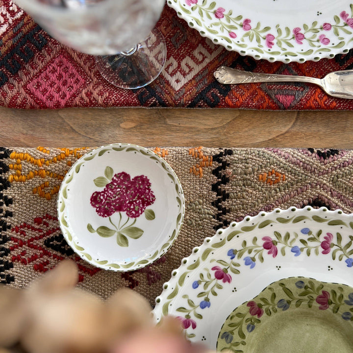 Hand Painted Floral Porcelain Plates