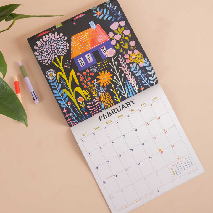 Folk Art 2027 Wall Calendar