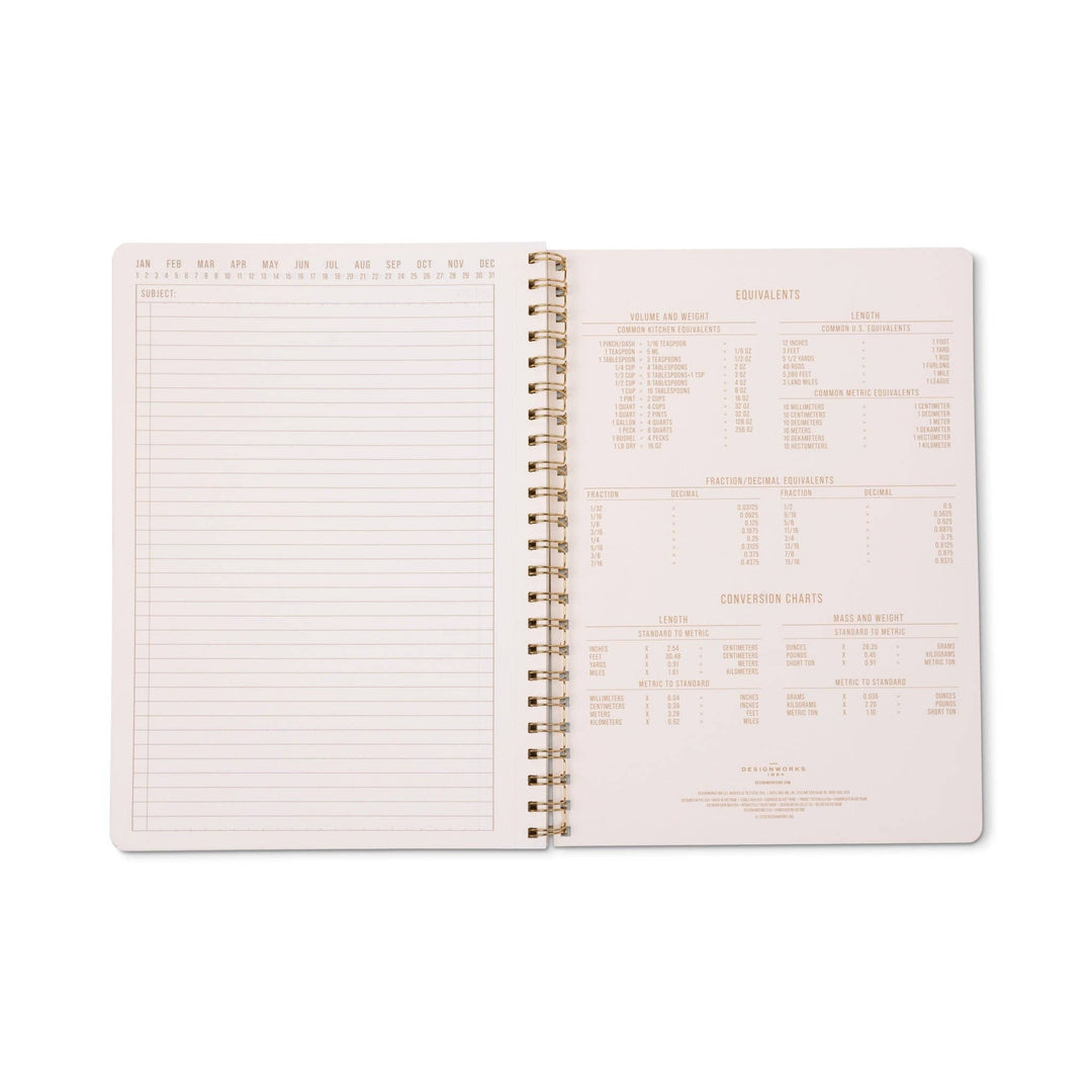 Orange Check A4 Twin Wire Notebook