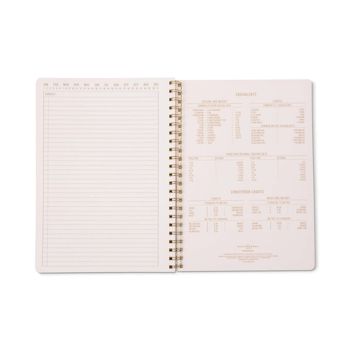 Orange Check A4 Twin Wire Notebook