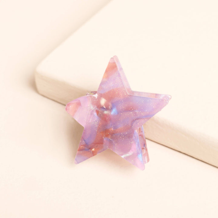 Mini Lilac Star Hair Clip