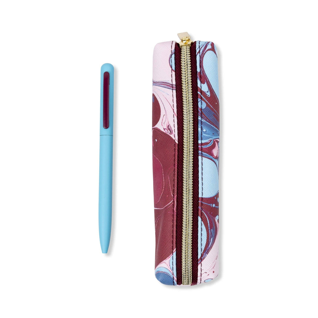 Marble Pen & Pouch Set