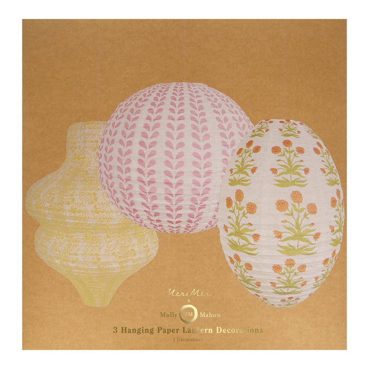 Meri Meri x Molly Mahon Hanging Lantern Set