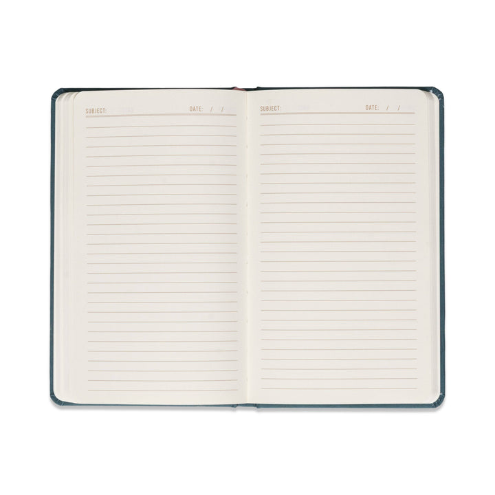 Celestial Bookcloth Journal - Teal Moon