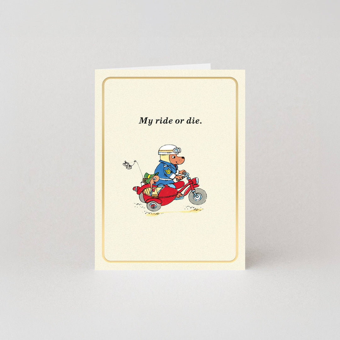 My Ride Or Die - Mini Card by Richard Scarry
