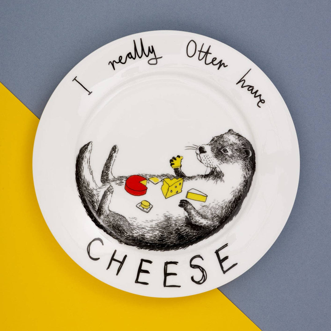 'I Really Otter Have Cheese' Side Plate