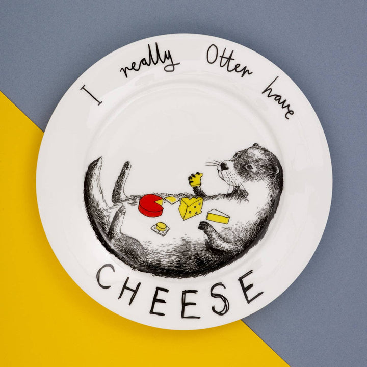 'I Really Otter Have Cheese' Side Plate